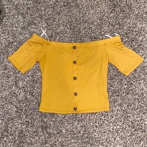 Yellow Crop Top